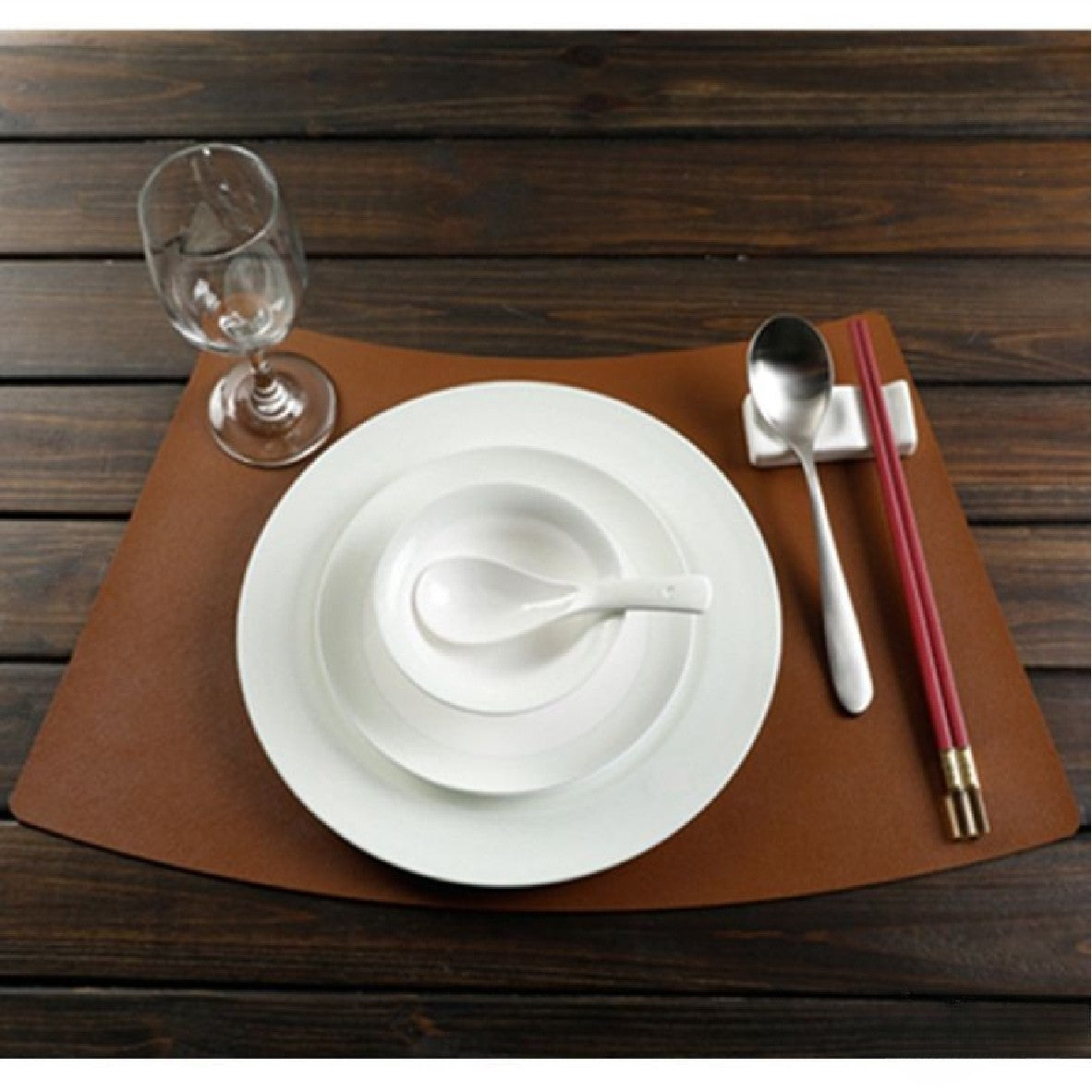 Wedge Leather Placemat